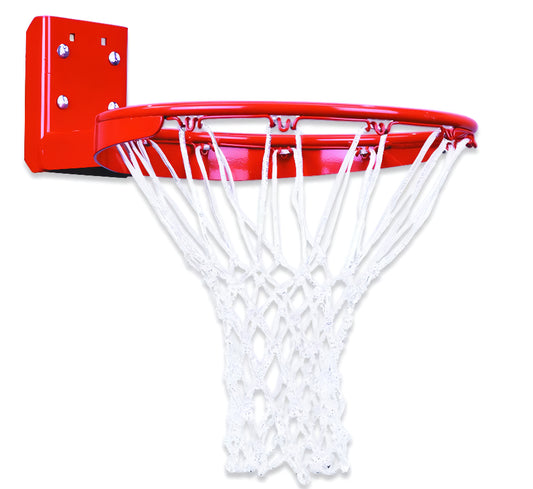 First Team FT170R Rim basketball hoop with red metal rim and white net attachment