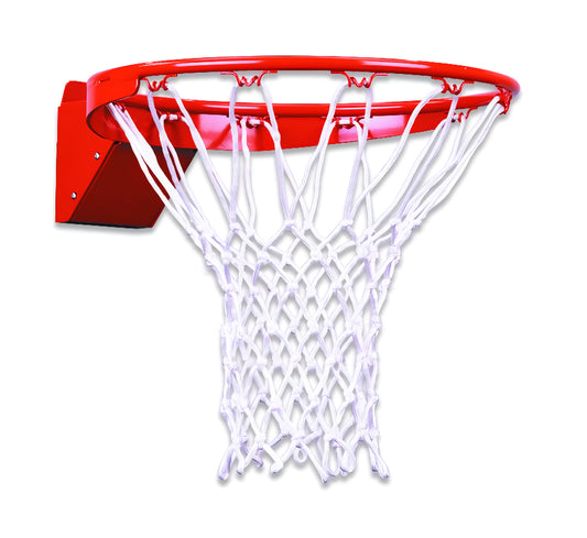 First Team FT184 Flex basketball hoop with red rim and white net for indoor and outdoor play