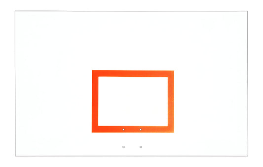 First Team FT265 basketball hoop backboard with bright orange square target and mounting holes