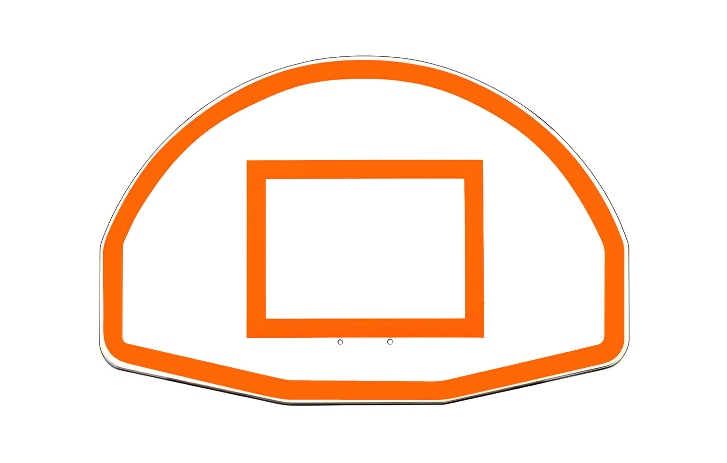 First Team FT270 basketball hoop backboard with orange outline and square target area