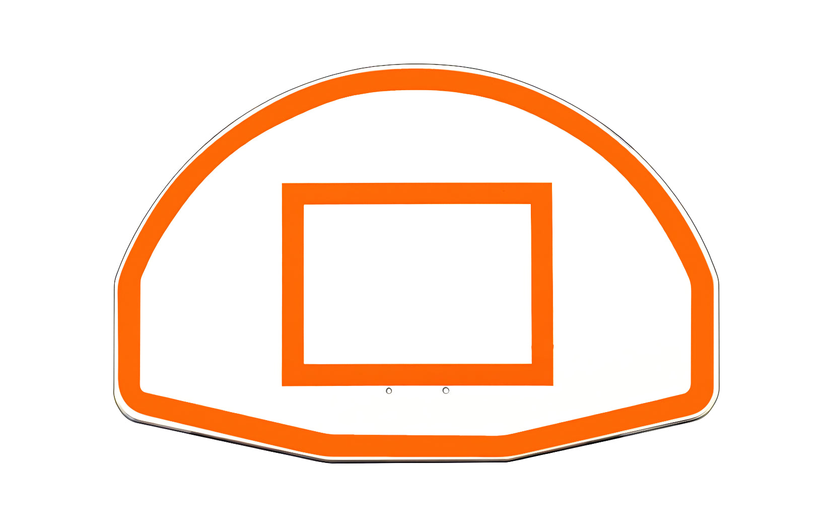 First Team FT270 basketball hoop backboard with orange outline and square target area
