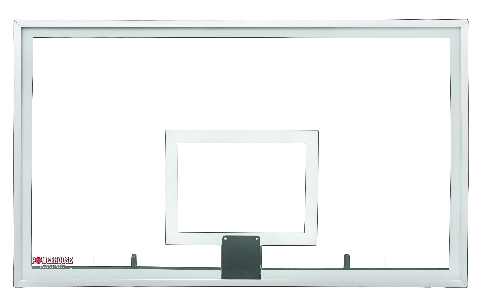 First Team PH4272 Glass basketball hoop backboard with clear glass and white frame