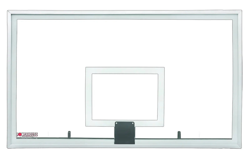 First Team PH4272 Glass basketball hoop backboard with clear glass and white frame