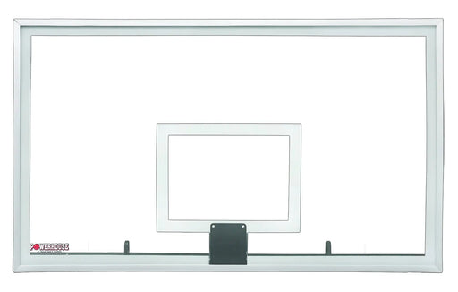 First Team PH4272 Glass basketball hoop backboard with clear glass and white frame