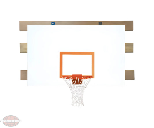 FIRST TEAM WALL MOUNTED Basketball Hoop with sturdy backboard and orange rim for home play