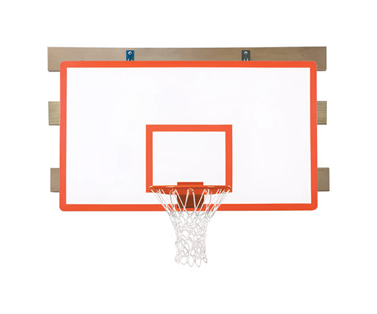 FIRST TEAM WALL MOUNTED BASKETBALL Hoops with sturdy backboard and durable net for indoor or outdoor play