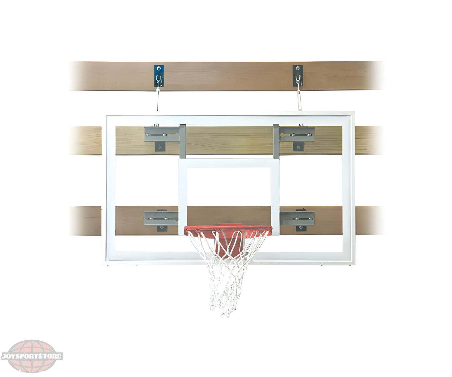 FIRST TEAM WALL MOUNTED BASKETBALL HOOPS with sturdy backboard and net for home or gym use