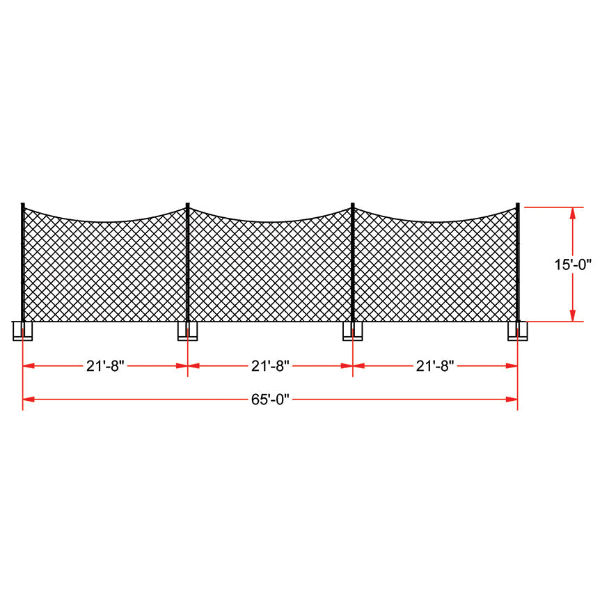 Jaypro FieldPro Multi-Sport Net System (65 ft.) Jaypro