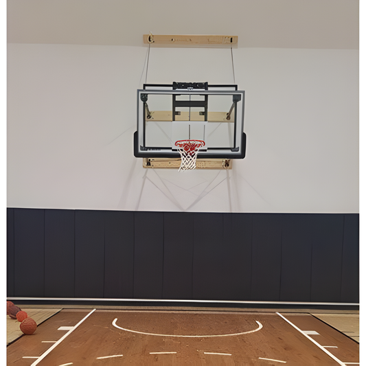 Gared 42” X 72” Stationary Basketball Wall Mounted Package w/ Electric Height Adjuster
