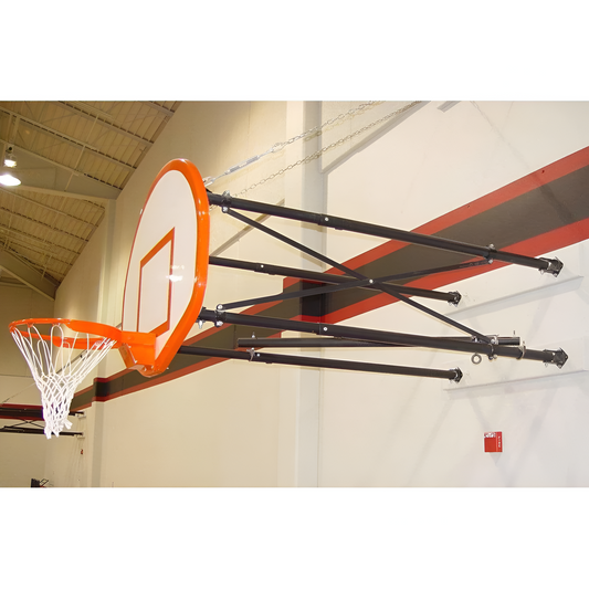 Gared 35" x 54" Four Point Side-Fold Basketball Wall Mount Package