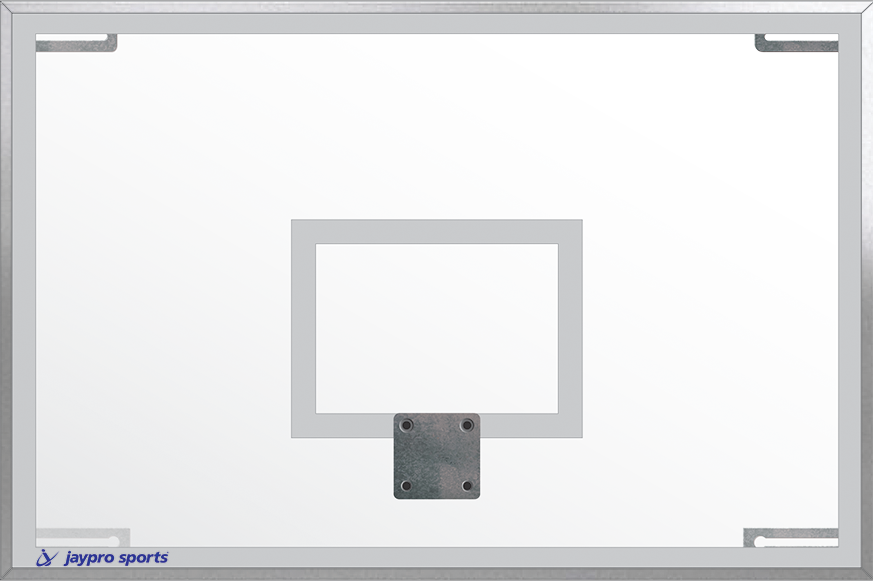Jaypro Backboard -  Tempered Glass - Rectangular (72 in.W x 48 in.H) (Indoor) Jaypro