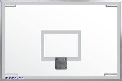 Jaypro Backboard -  Tempered Glass - Rectangular (72 in.W x 48 in.H) (Indoor) Jaypro