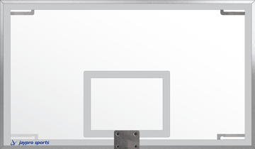 Jaypro Backboard - Unbreakable Glass - Rectangular (72 in.W x 42 in.H) - NCAA, NFHS Compliant