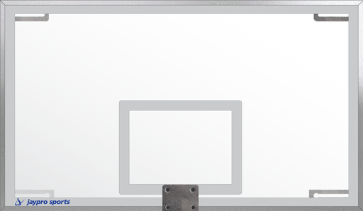 Jaypro Backboard - Unbreakable Glass - Rectangular (72 in.W x 42 in.H) - NCAA, NFHS Compliant Jaypro