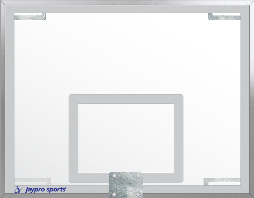Jaypro Backboard - Unbreakable Glass - Rectangular (54 in.W x 42 in.H) - NCAA, NFHS Compliant Jaypro