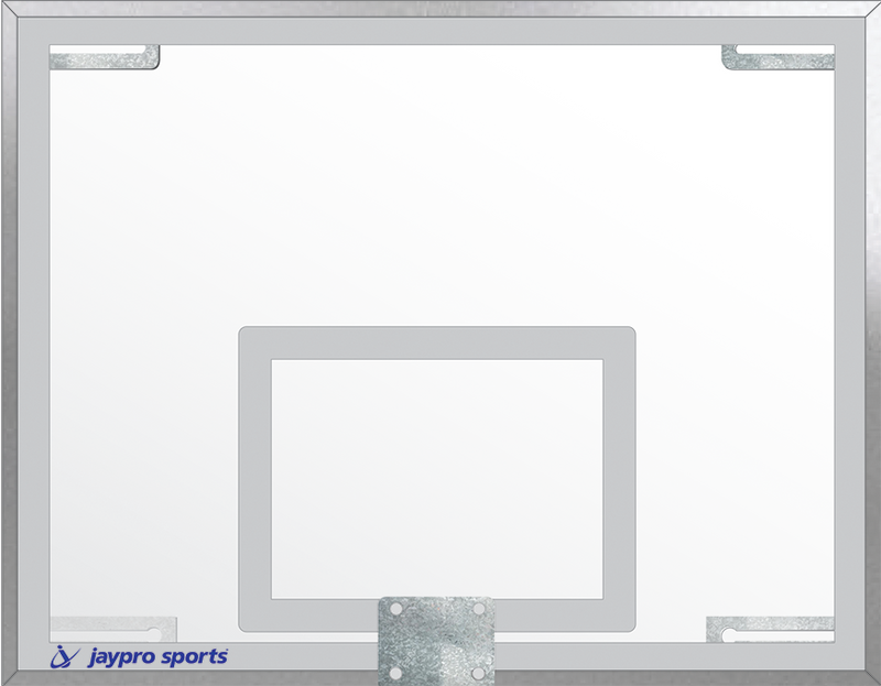 Jaypro Backboard - Unbreakable Glass - Rectangular (54 in.W x 42 in.H) - NCAA, NFHS Compliant Jaypro