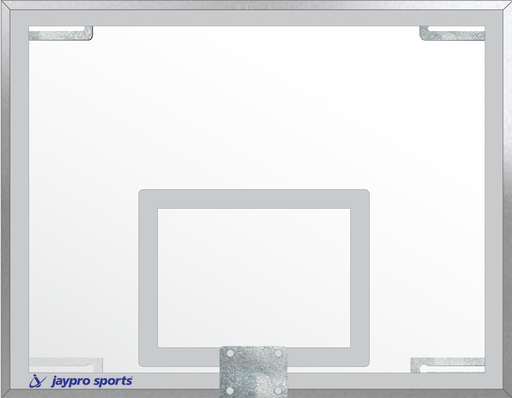 Jaypro Backboard - Unbreakable Glass - Rectangular (54 in.W x 42 in.H) - NCAA, NFHS Compliant Jaypro