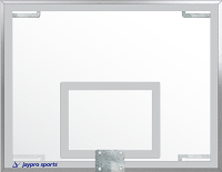 Jaypro Conversion Backboard - 42 in. Rectangular Glass Backboard - NCAA, NFHS Compliant Jaypro