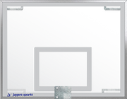 Jaypro Conversion Backboard - 42 in. Rectangular Glass Backboard - NCAA, NFHS Compliant Jaypro