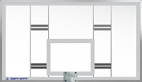 Jaypro Backboard - Unbreakable Glass - Rectangular (54 in.W x 42 in.H) - NCAA, NFHS Compliant Jaypro