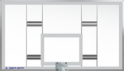 Jaypro Conversion Backboard - Tempered Glass Conversion Package - NCAA, NFHS Compliant Jaypro