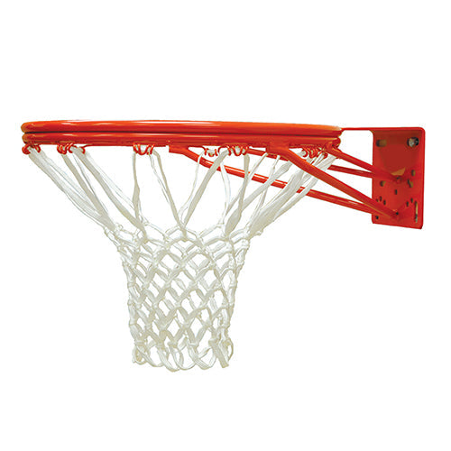 Jaypro Basketball System - Gooseneck (4-1/2 in. Pole with 4 ft. Offset) - 72 in. Perforated Aluminum Board - Double Rim Goal Jaypro