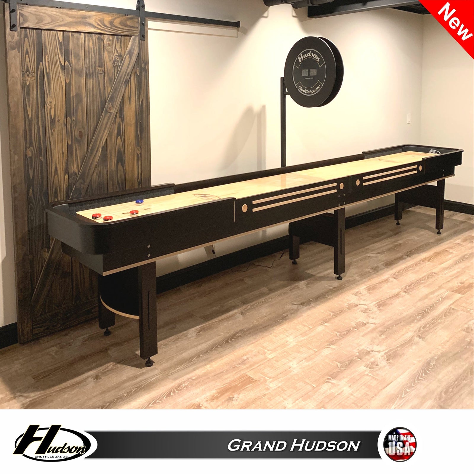 9' Grand Hudson Shuffleboard Table