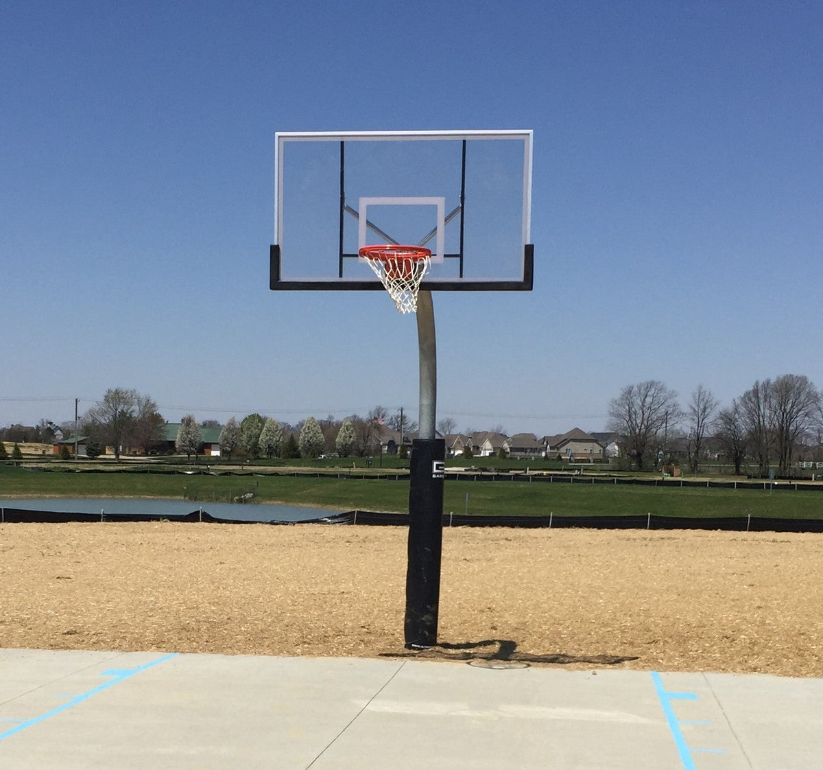 Gared Heavy Duty 5-9/16" O.D. Gooseneck Outdoor Basketball Hoop PK6040 Gared
