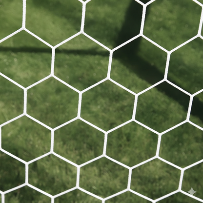 First Team Heavy Duty HTPP Hexagonal Soccer Goal Nets First Team