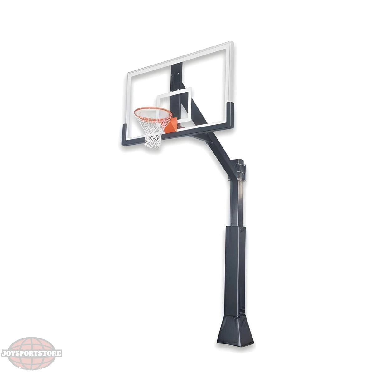 Ironclad Basketball Hoop with Clear Backboard and Sturdy Support for Outdoor Play