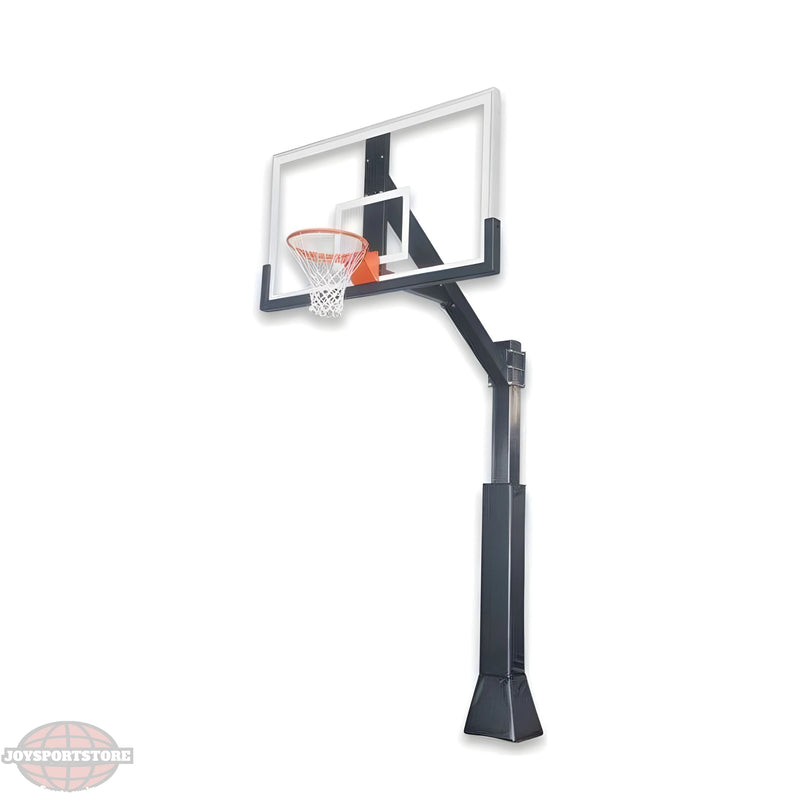 Ironclad Basketball Hoop with Clear Backboard and Sturdy Support for Outdoor Play