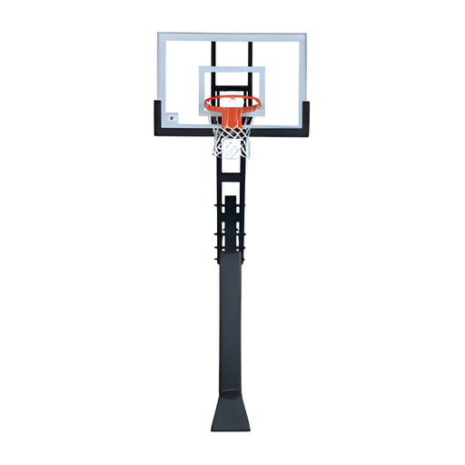 Ironclad Triple Threat Basketball Hoop with Adjustable Height for Backyard Play