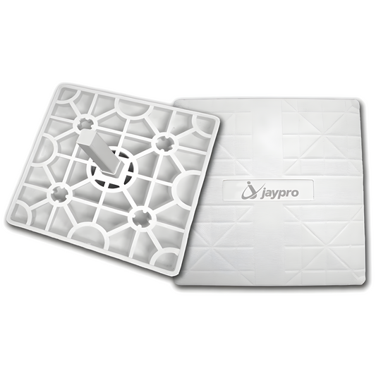 Jaypro Baseball Base Set – Flex Style (Set of 3, White) | Durable, Low-Impact Safety Bases for Practices & Games – BB-200