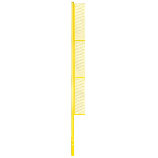 Jaypro Baseball/Softball Foul Poles – Collegiate (30') – Yellow | High-Visibility, Weatherproof Field Upgrade (BBCFP-30)