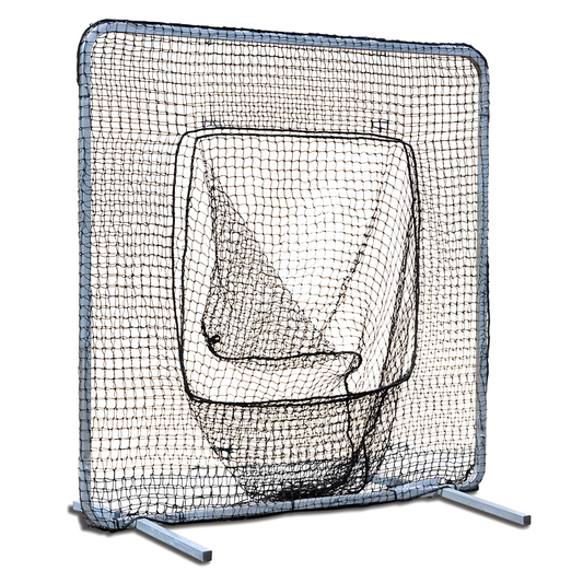 Jaypro Baseball/Softball Soft Toss Screen – Classic (7' x 7') | Heavy-Duty Practice Net for Batting &amp; Fielding Drills (CFSST)