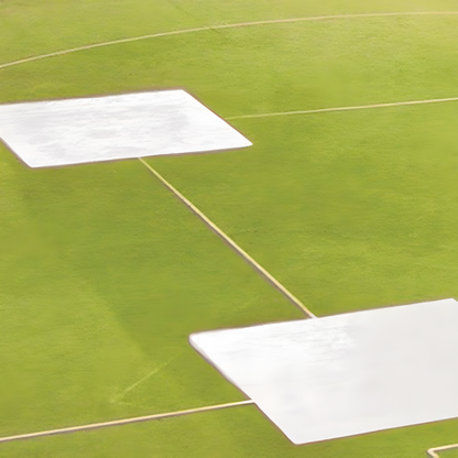 Jaypro Baseball Tarp – 10' Square (3-Base Set) with Ground Stakes – 6 oz. Polyethylene | Model: AFC-BC3