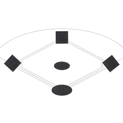 Jaypro Baseball Tarp with Ground Stakes – 20' Round, 6 oz. Polyethylene | Durable Infield Mound & Home Plate Cover – AFC-PM