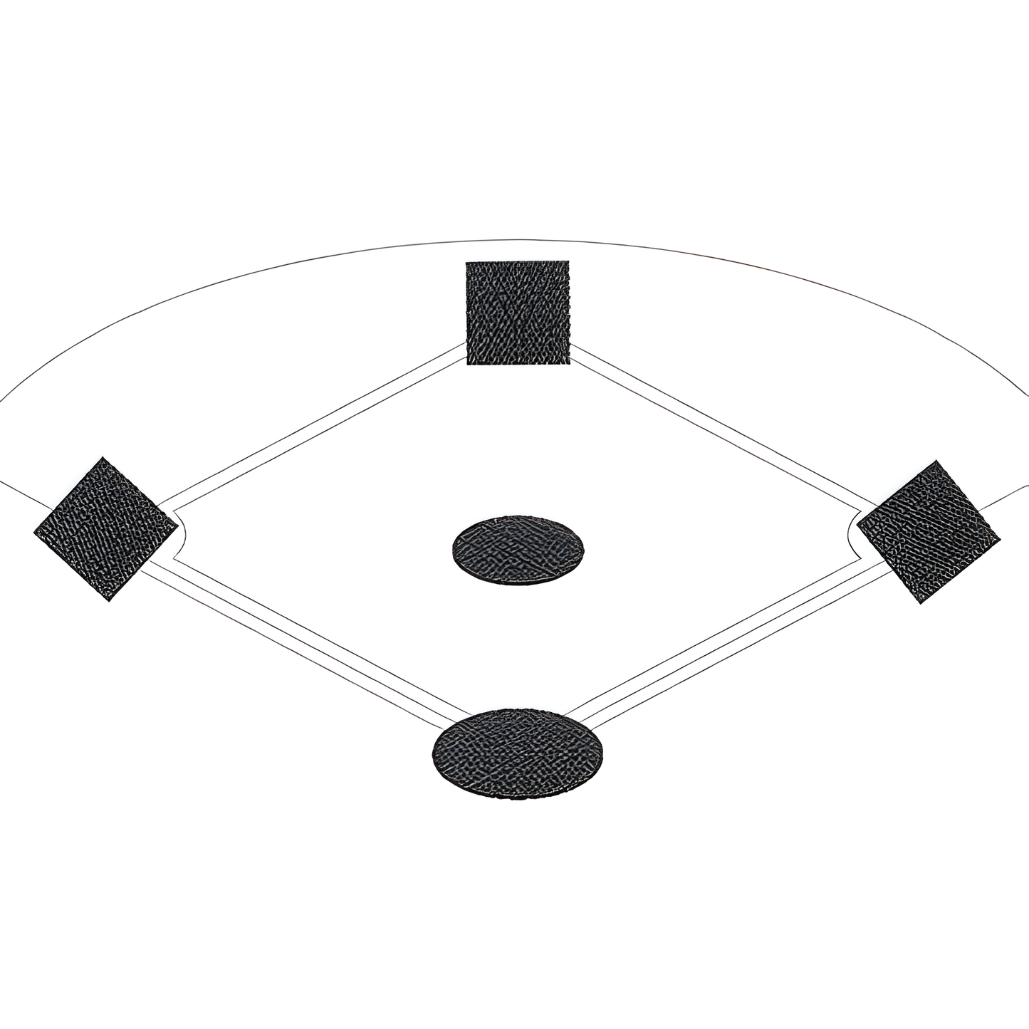 Jaypro Baseball Tarp – 26' Round (Home Plate) with Ground Stakes | Model: AFC-HP