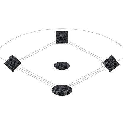 Jaypro Baseball Tarp – 26' Round (Home Plate) with Ground Stakes | Model: AFC-HP