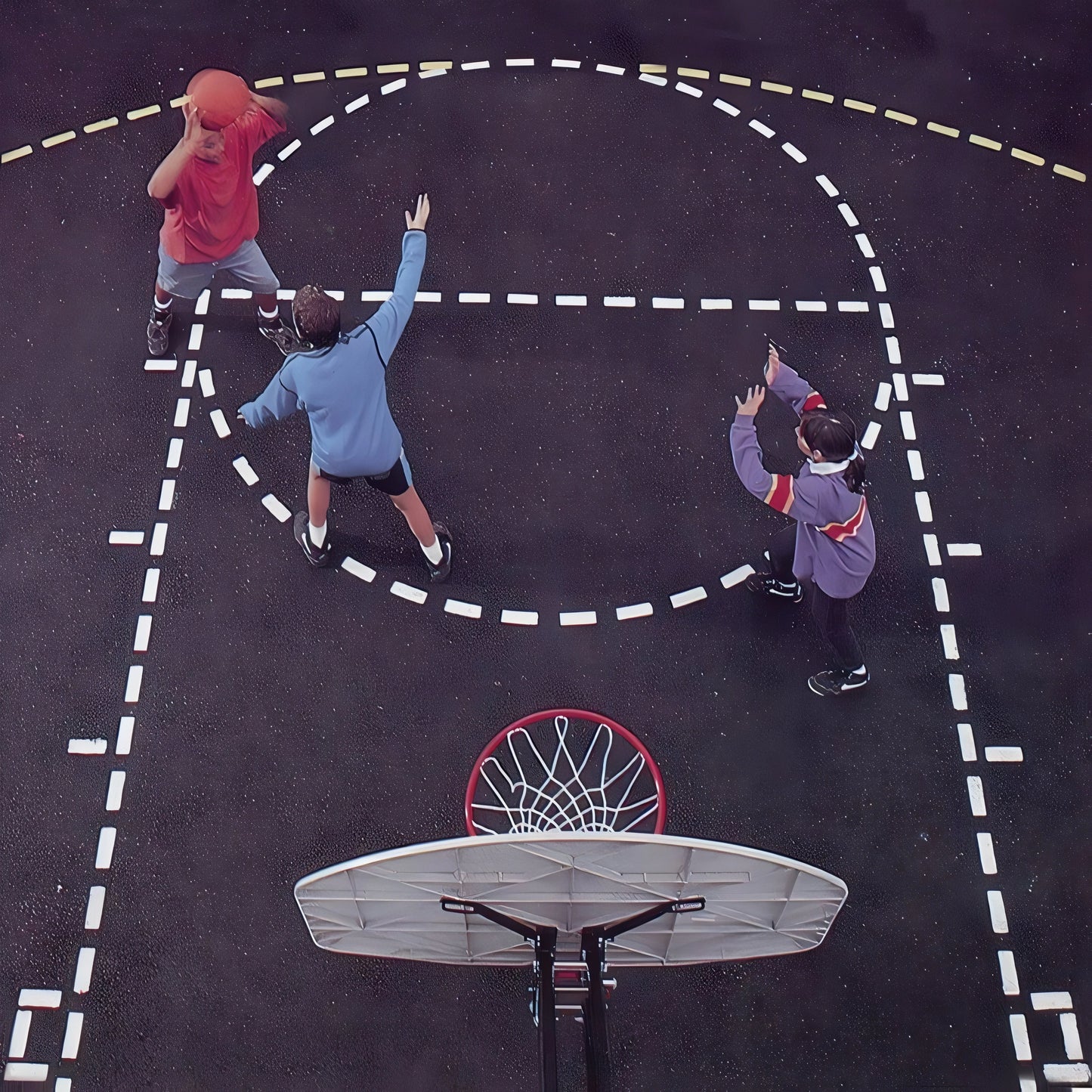 Jaypro Basketball Court Stencil – Regulation Size | Reusable Full-Court Layout System for Precise Line Marking (BCS-1) - JoySportStore