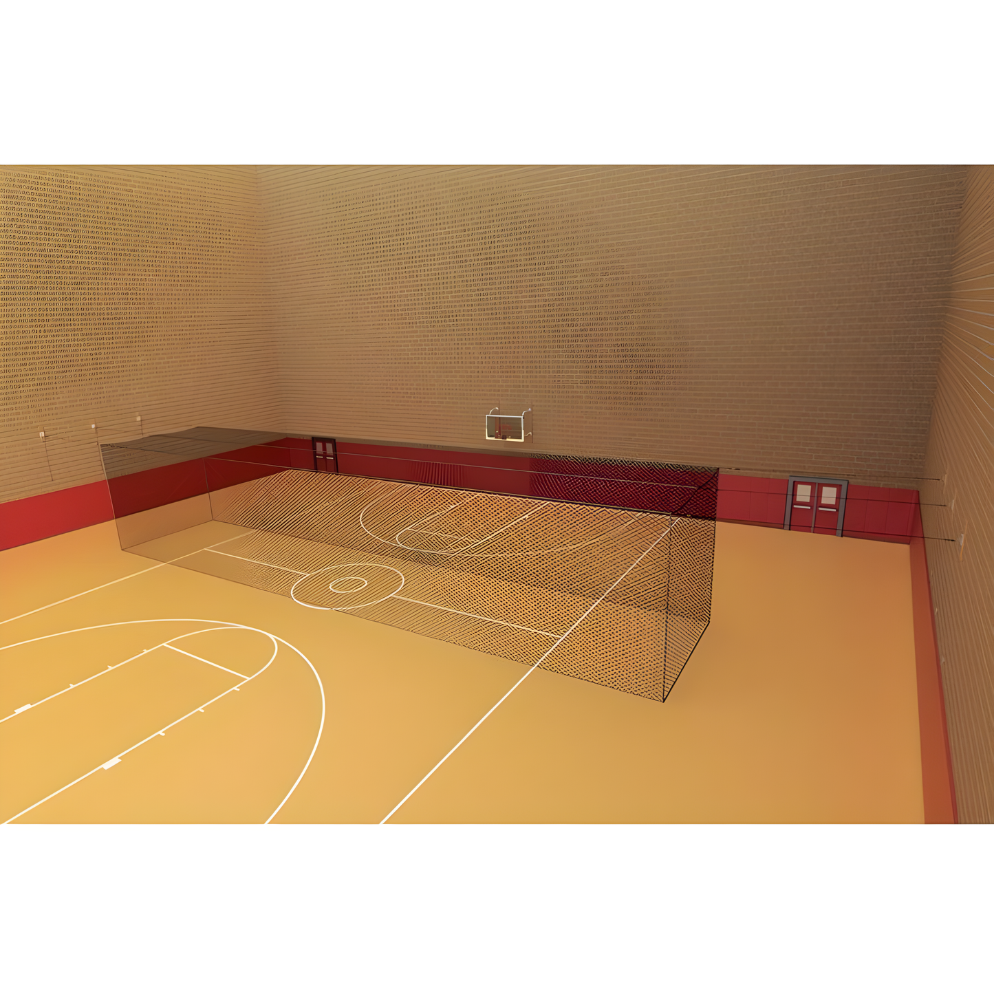 Jaypro Batting Cage – 70' Quick Set-Up Indoor System | Freestanding Frame with Net | 14'W x 14'H (BBC-QS70)