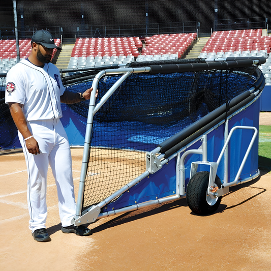 Jaypro Batting Cage Big League Series – Bomber All-Star Batting Turtle | Pro-Quality Mobile Hitting Cage – BMR-1