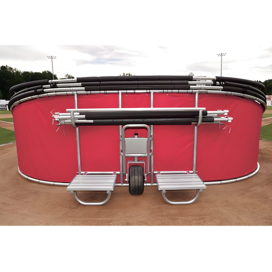 Jaypro Batting Cage – Big League Series Bomber Elite Batting Turtle | Professional-Grade Portable Hitting Cage for Game Day Practice – BGLC-7500