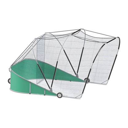 Jaypro Batting Cage – Big League Series Bomber Pro Batting Turtle | Portable, Heavy-Duty Hitting Cage for On-Field Practice – BBGS-18