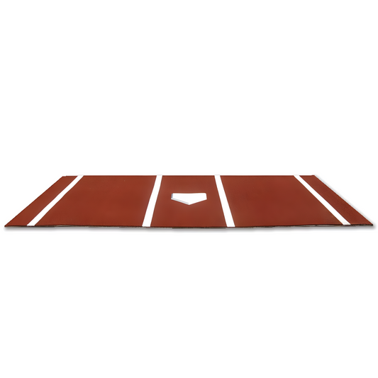 Jaypro Batting Mat (6' x 12') – Clay Color Turf | Portable, Durable Hitting Surface for Indoor/Outdoor Use (BML612CL)