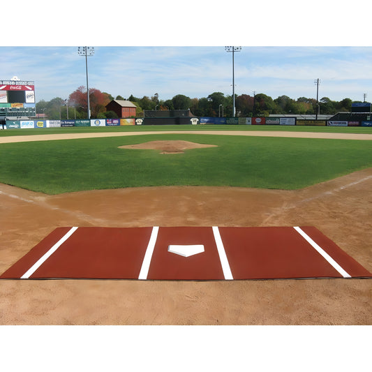 Jaypro Batting Mat (6' x 12') – Clay Color Turf | Portable, Durable Hitting Surface for Indoor/Outdoor Use (BML612CL)