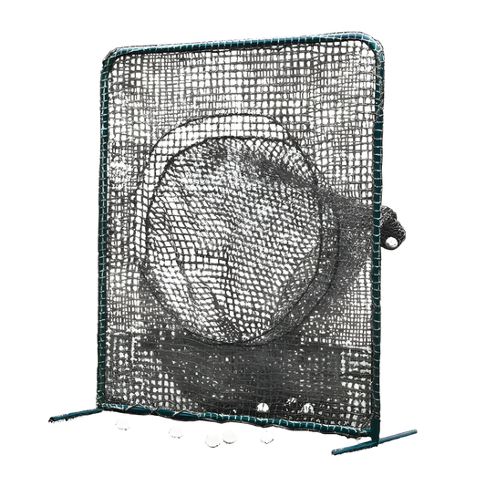 Jaypro Batting Practice Screen – 7' x 7' Soft Toss Portable Screen (Black) | Model: PSTS-77