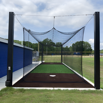 Jaypro Batting Cage Tunnel – Mega Outdoor (55') – Single | Ultra-Durable, In-Ground Frame for High-Volume Training (MPCTF-55S)