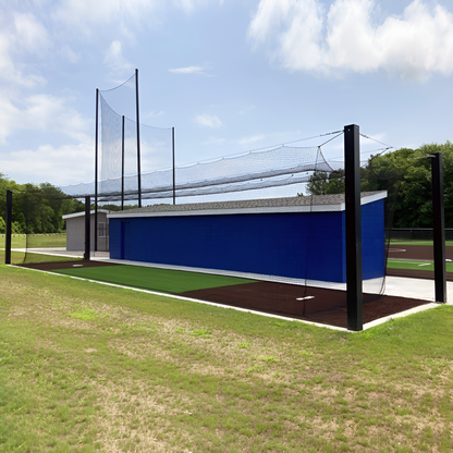 Jaypro Batting Cage Tunnel – Mega Outdoor (55') – Single | Ultra-Durable, In-Ground Frame for High-Volume Training (MPCTF-55S)