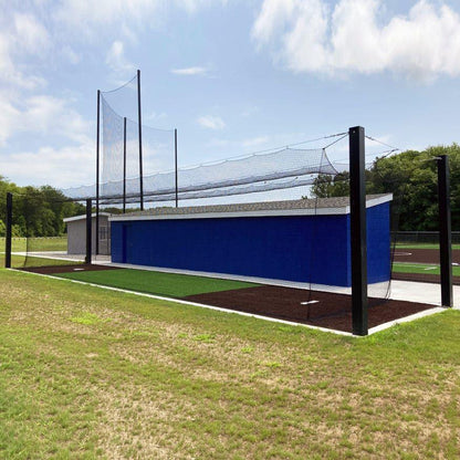 Jaypro Batting Cage Tunnel – Mega Outdoor (70') – Single | Extra-Wide, Heavy-Duty In-Ground Frame System (MPCTF-70S)